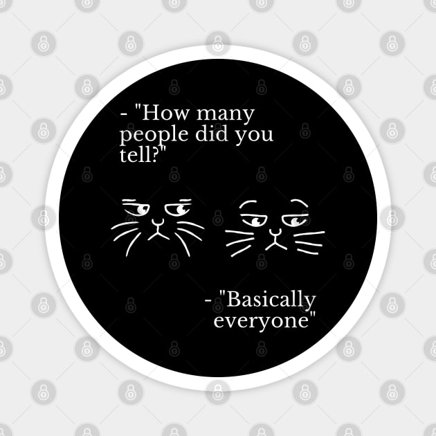 Feline Dialogues 1 Magnet by gmonpod11@gmail.com